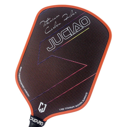 JUCIAO T-Titanium Pickleball Paddle Carbon Fiber Pickleballs For Spin And Control Foam  Injected Edges Thermoformed Pickleball