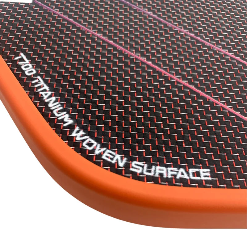 JUCIAO T-Titanium Pickleball Paddle Carbon Fiber Pickleballs For Spin And Control Foam  Injected Edges Thermoformed Pickleball