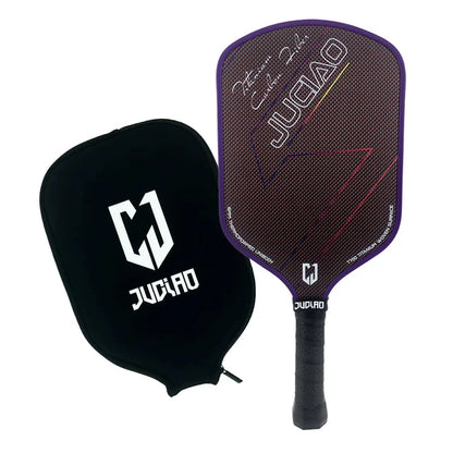 JUCIAO T-Titanium Pickleball Paddle Carbon Fiber Pickleballs For Spin And Control Foam  Injected Edges Thermoformed Pickleball