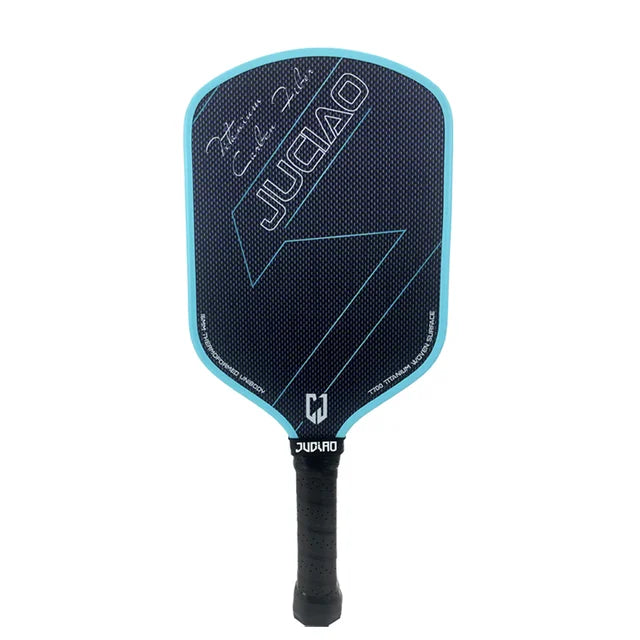JUCIAO T-Titanium Pickleball Paddle Carbon Fiber Pickleballs For Spin And Control Foam  Injected Edges Thermoformed Pickleball