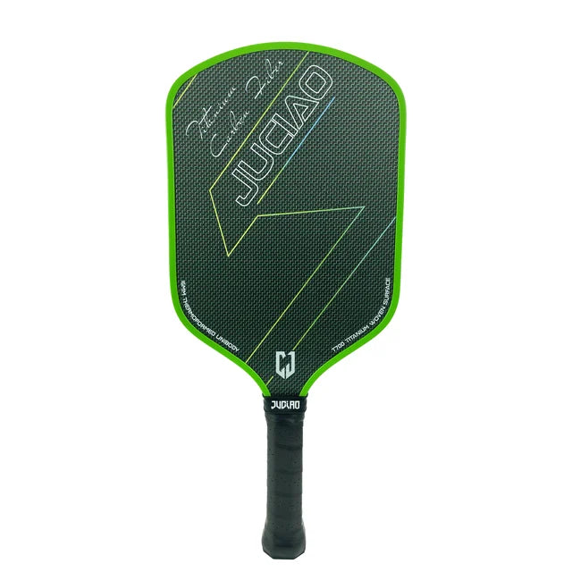 JUCIAO T-Titanium Pickleball Paddle Carbon Fiber Pickleballs For Spin And Control Foam  Injected Edges Thermoformed Pickleball
