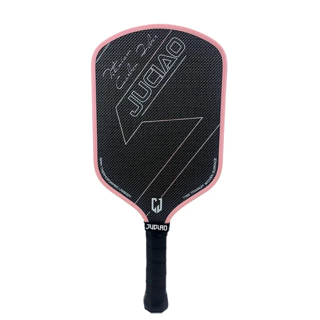JUCIAO T-Titanium Pickleball Paddle Carbon Fiber Pickleballs For Spin And Control Foam  Injected Edges Thermoformed Pickleball